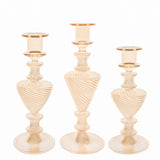 BOUGEOIRS STRIES DORES (Lot de 3)