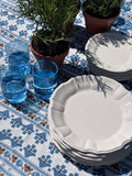 ASSIETTE A DESSERT BLANCHE FESTONNEE (Lot de 4)
