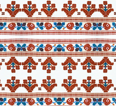 NAPPE SKORPIOS rouge et bleue