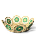 CORBEILLE EN RAPHIA DE COULEURS