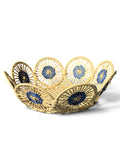 CORBEILLE EN RAPHIA DE COULEURS