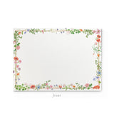 CARTE D'INVITATION - WILD BLOOMS (Lot de 10)